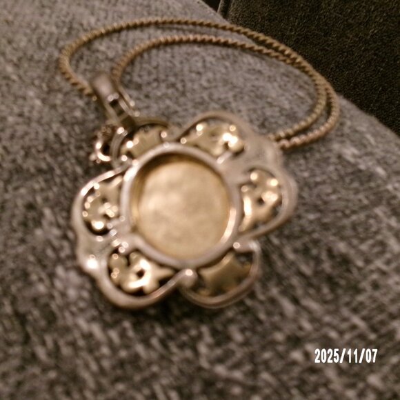 Carolyn Pollack Relios 925 Sterling & Brass 2" Labradorite Pendant 28g & Chain - Picture 5 of 12